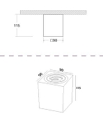 Потолочный светильник Maytoni Ceiling Wall Atom C017CL-01B Черный-3