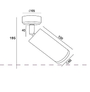 Потолочный светильник Maytoni Ceiling Wall Focus Design C034CL-01W цвет плафона/подвески Белый, цвет арматуры Белый-9