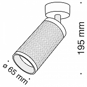 Потолочный светильник Maytoni Ceiling Wall Focus Design C034CL-01G цвет плафона/подвески Черный, цвет арматуры Золото-8