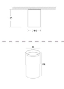 Потолочный светильник Maytoni Focus C010CL-01GF цвет плафона/подвески Графит, цвет арматуры Графит-3