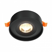 Встраиваемый светильник Maytoni Downlight Planet DL035-2-L6B цвет плафона/подвески Черный, цвет арматуры Черный-1