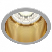 Встраиваемый светильник Maytoni Downlight Reif DL049-01WG цвет плафона/подвески Белый, Золото, цвет арматуры Белый