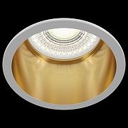 Встраиваемый светильник Maytoni Downlight Reif DL049-01WG цвет плафона/подвески Белый, Золото, цвет арматуры Белый-3
