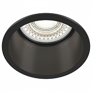 Встраиваемый светильник Maytoni Downlight Reif DL049-01B цвет плафона/подвески Черный, цвет арматуры Черный