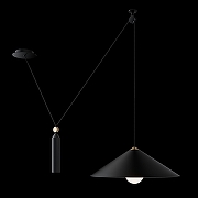 Подвесной светильник Maytoni Pendant Peso P080PL-01B Черный-9