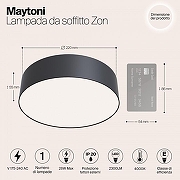 Потолочный светильник Maytoni Ceiling Wall Zon C032CL-L32B4K цвет плафона/подвески Черный, цвет арматуры Черный-3