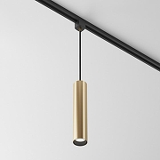 Трековый светильник Maytoni Single phase track system Focus TR025-1-GU10-MG цвет плафона/подвески Золото, цвет арматуры Черный-3