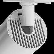 Трековый светильник Maytoni Single phase track system Focus S TR020-1-GU10-W цвет плафона/подвески Белый, цвет арматуры Белый-6