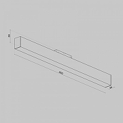 Трековый светильник Maytoni Magnetic track system Basis TR012-2-20W3K-B цвет плафона/подвески Черный, цвет арматуры Черный-4