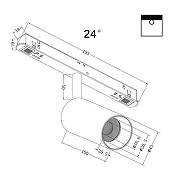 Трековый светильник Maytoni Focus LED TR032-4-5W3K-S-DS-B цвет плафона/подвески Черный, цвет арматуры Черный-1