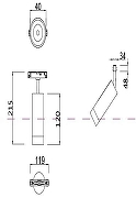 Трековый светильник Maytoni Magnetic track system Focus LED TR019-2-7W4K-B цвет плафона/подвески Черный, цвет арматуры Черный-6