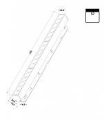 Трековый светильник Maytoni Magnetic track system Points TR031-4-18W3K-S-DS-B цвет арматуры Черный-6