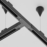 Коннектор Т-образный левый Maytoni Trinity TRA005CT-31B-L цвет арматуры Черный-2