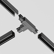 Коннектор Т-образный левый Maytoni Trinity TRA005CT-31B-L цвет арматуры Черный-3