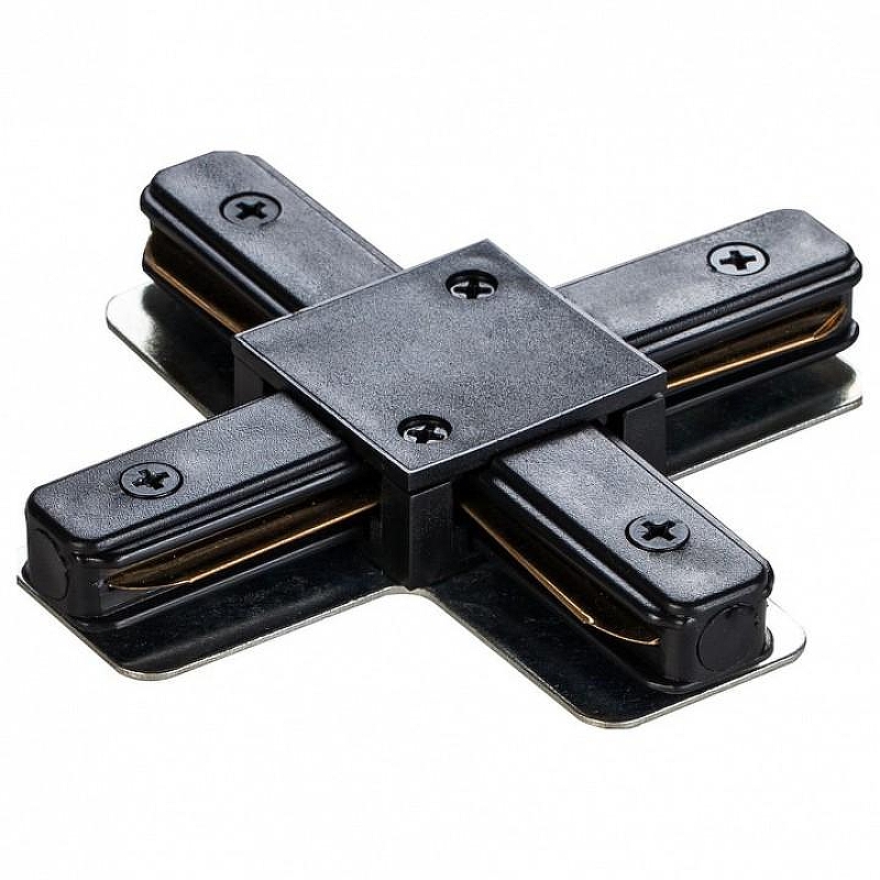 Коннектор Х-образный Maytoni Single phase track system Accessories for tracks TRA001CX-11B 