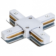 Коннектор Х-образный Maytoni Single phase track system Accessories for tracks TRA001CX-11W цвет арматуры Белый