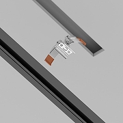 Держатель пружинный Maytoni Single phase track system Accessories for tracks TRA002HR-11B цвет арматуры Серебро-4