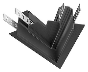 Коннектор угловой Maytoni Magnetic track system Accessories for Exility TRA034CLS-42B цвет арматуры Черный