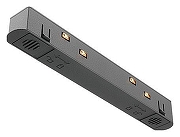 Коннектор прямой Maytoni Magnetic track system Accessories for Exility TRA034PC-42B цвет арматуры Черный