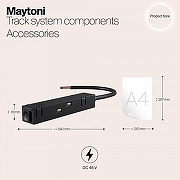 Ввод питания Maytoni Magnetic track system Accessories for tracks TRA004B-22B цвет арматуры Черный-4