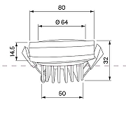 Встраиваемый светильник Maytoni Downlight Phanton DL2001-L7W4K цвет плафона/подвески Белый, цвет арматуры Белый-3