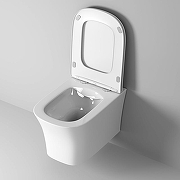 Унитаз Grossman Style GR-4474S подвесной цвет Белый глянец с сиденьем Микролифт-3