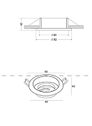 Встраиваемый светильник Maytoni Downlight Atom DL025-2-01B Черный-5