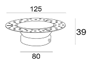 Встраиваемый светильник Maytoni Downlight Dot DL042-01B цвет плафона/подвески Черный, цвет арматуры Черный-2