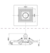 Встраиваемый светильник Maytoni Downlight Gyps Modern DL005-1-01-W цвет Белый-3