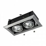 Встраиваемый светильник Maytoni Downlight Metal Modern DL008-2-02-S цвет Хром-1