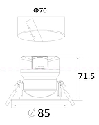 Встраиваемый светильник Maytoni Downlight Phill DL014-6-L9W цвет Белый-4