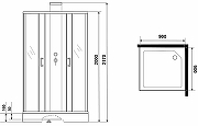 Душевая кабина Grossman Elegans 90x90 GR251Q без гидромассажа-4