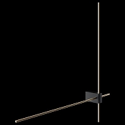 Настенный светильник Maytoni Ceiling Wall Pars Led C070WL-L12GB3K цвет плафона/подвески Черный, цвет арматуры Золото, Черный-1