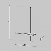 Настенный светильник Maytoni Ceiling Wall Pars Led C070WL-L12GB3K цвет плафона/подвески Черный, цвет арматуры Золото, Черный-9