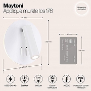 Настенный светильник Maytoni Ceiling Wall Ios 176 Led C176-WL-01-6W-W цвет плафона/подвески Белый, цвет арматуры Белый-4