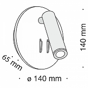 Настенный светильник Maytoni Ceiling Wall Ios 176 Led C176-WL-01-6W-B цвет плафона/подвески Черный, цвет арматуры Черный-8
