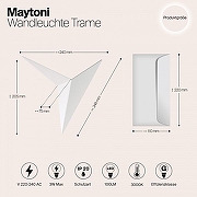 Настенный светильник Maytoni Ceiling Wall Trame Led C808WL-L3W Белый-4