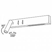Настенный светильник Maytoni Ceiling Wall Comodo C031WL-L8B3K цвет плафона/подвески Черный, цвет арматуры Черный-6