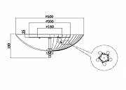 Потолочный светильник Maytoni Bonnet C809CL-05CH цвет плафона/подвески Прозрачный, цвет арматуры Хром-3