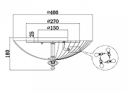 Потолочный светильник Maytoni Bonnet C809CL-04CH цвет плафона/подвески Прозрачный, цвет арматуры Хром-6