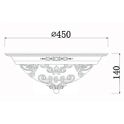 Потолочный светильник Maytoni Ceiling Wall Diametrik C907-CL-03-W цвет плафона/подвески Белый, цвет арматуры Золото, Белый-2
