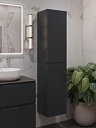 Шкаф пенал Aquanet Алвита New 35 277559 подвесной Антрацит-11