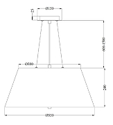 Подвесной светильник Maytoni Bergamo MOD613PL-03CH цвет хром-17