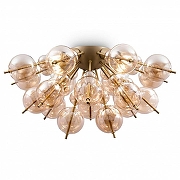 Потолочный светильник Maytoni Modern Bolla MOD133CL-04BS цвет плафона/подвески Оранжевый, цвет арматуры Латунь-1