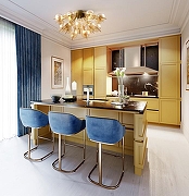 Потолочный светильник Maytoni Modern Bolla MOD133CL-04BS цвет плафона/подвески Оранжевый, цвет арматуры Латунь-9
