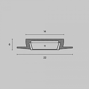 Профиль алюминиевый Maytoni ALM004S-2M встраиваемый Серебро-2