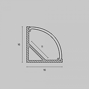 Профиль алюминиевый Maytoni ALM008S-2M накладной Серебро-2