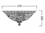 Потолочный светильник Maytoni Pascal C908-CL-04-R цвет плафона/подвески Белый, Прозрачный, цвет арматуры Бронза-6