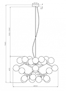 Подвесной светильник Maytoni Dallas MOD545PL-24G цвет плафона/подвески Оранжевый, цвет арматуры Золото-10
