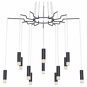 Подвесной светильник Maytoni Dav1da MOD035PL-12B цвет плафона/подвески Белый, Черный, цвет арматуры Черный